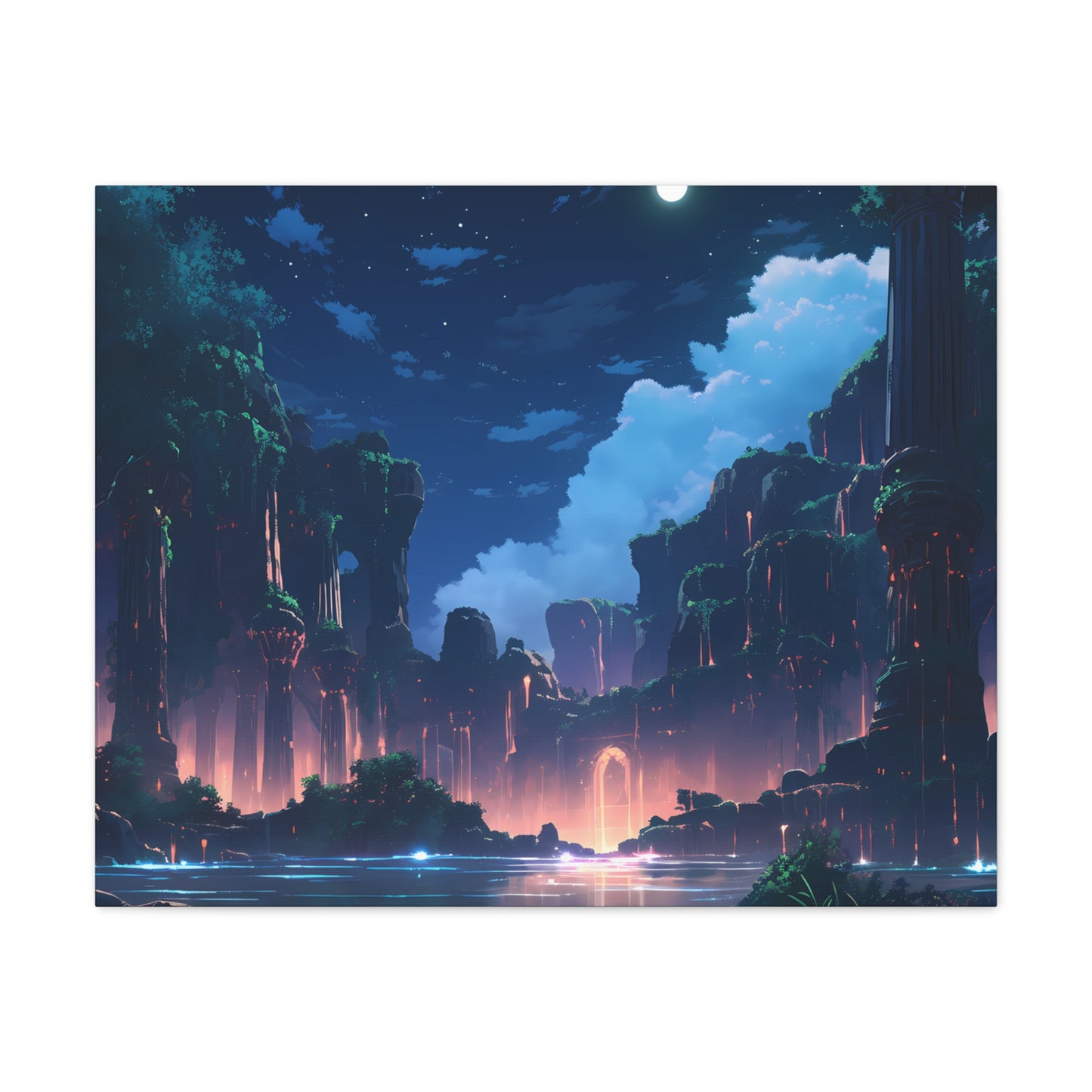 Night Magic - Anime Canvas Print