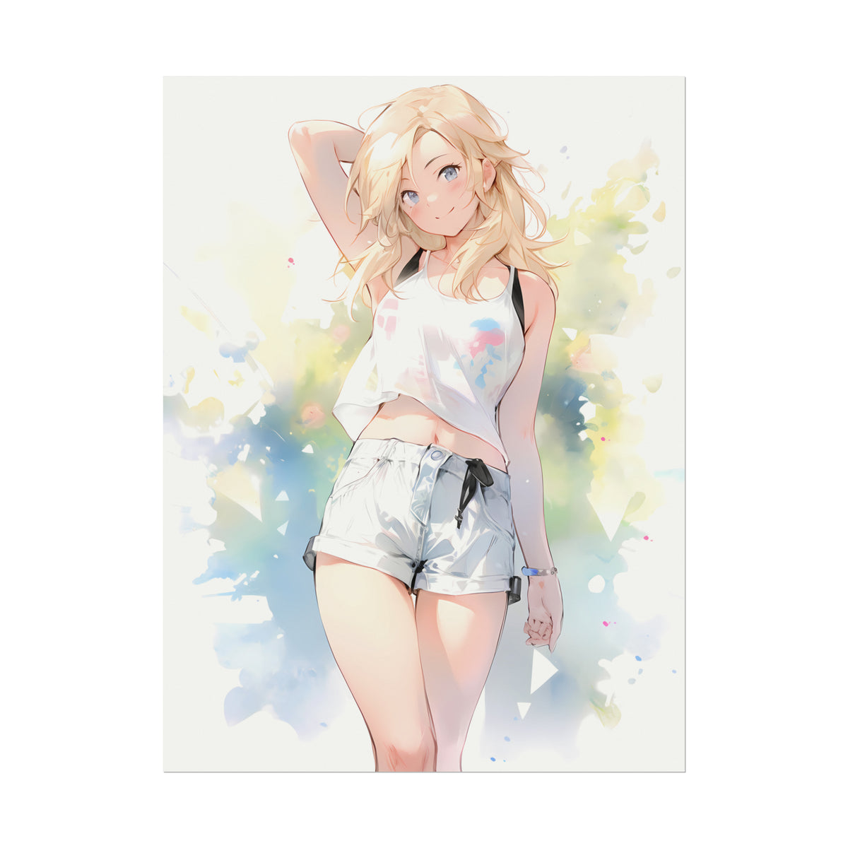 A Reflection of Spring - Anime Watercolor Poster