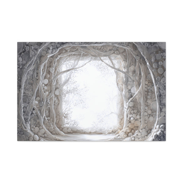 Pearl Hall - Textured White Fantasy Wall Art