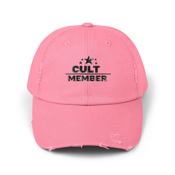 Cult Member - Military Aesthetic Distressed Cap