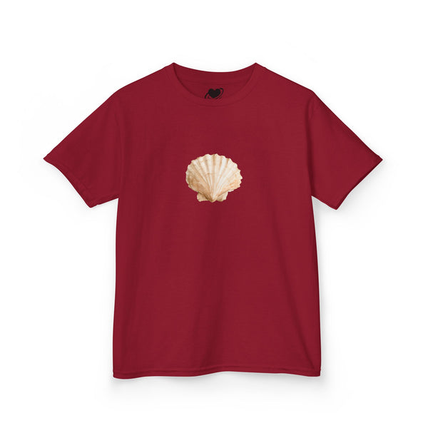 Scallop Shell Art - Vintage Style Cute Baby Tee