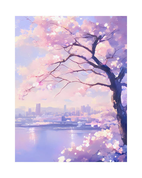 Jewel Harbor - Anime Cherry Blossom Poster