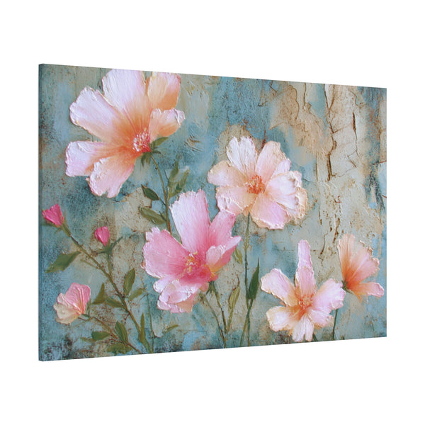 Delicate Blooming - Pink Flower Pastel Wall Art