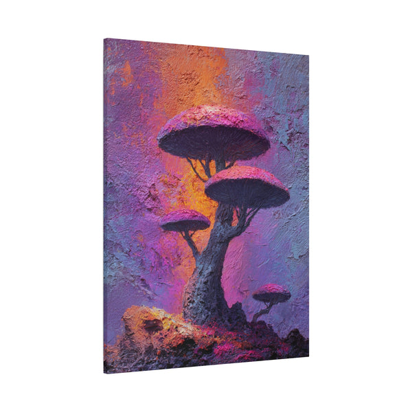 Fungal Tree - Textured Vertical Wall Art