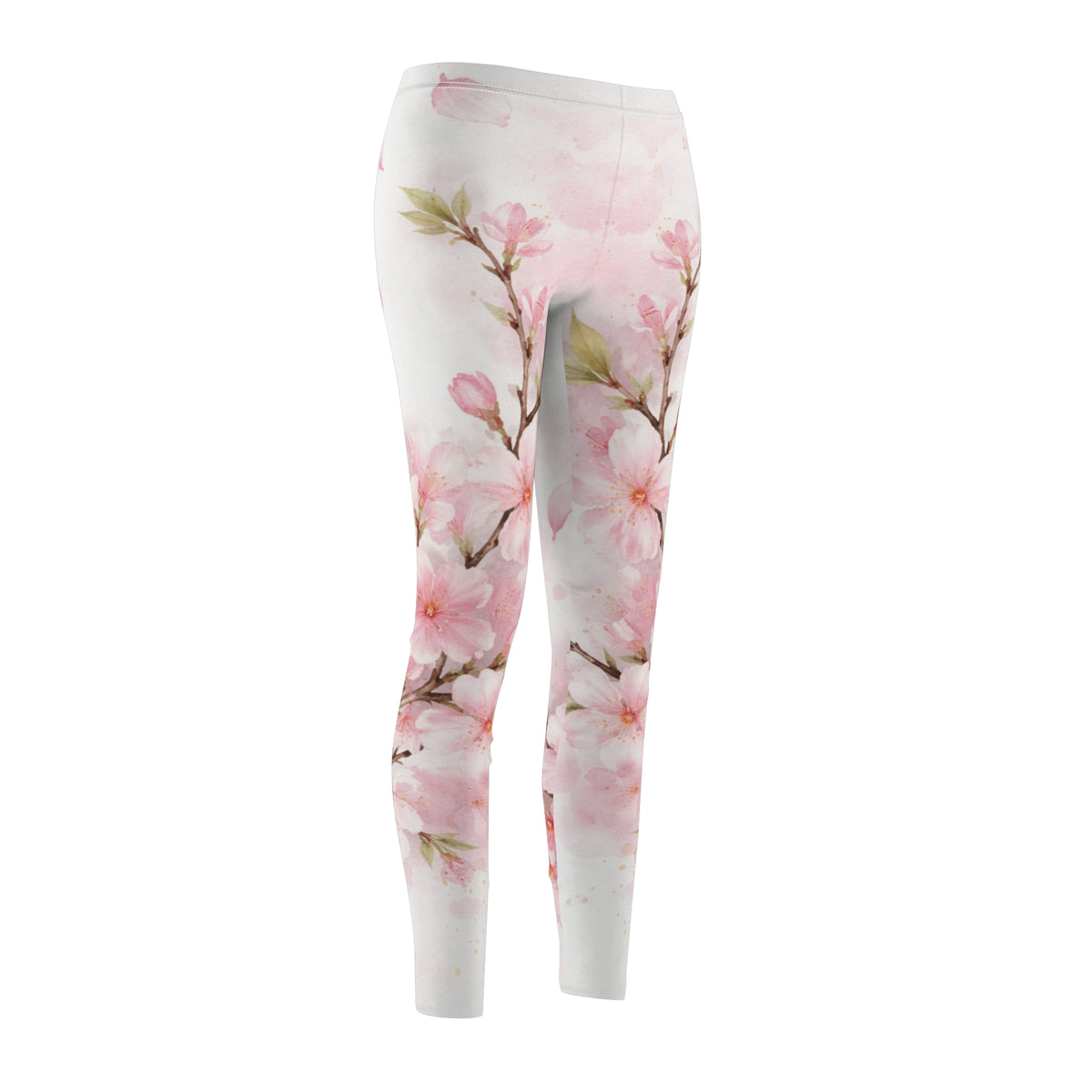 Painted Spring - Cute Cherry Blossom Leggings