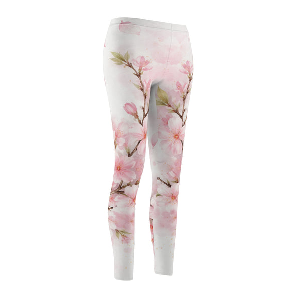 Painted Spring - Cute Cherry Blossom Leggings