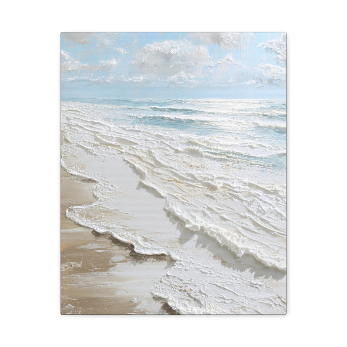 Coastal Bliss - White Beach Wall Art