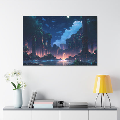 Night Magic - Anime Canvas Print