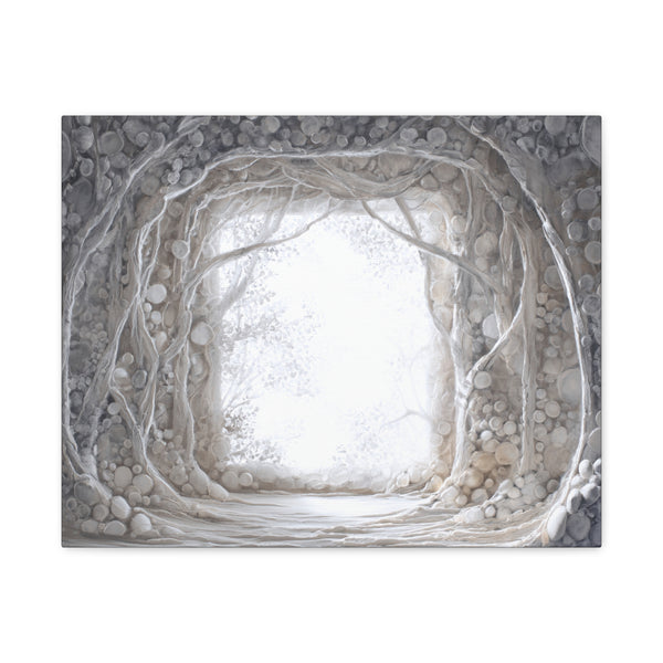 Pearl Hall - Textured White Fantasy Wall Art