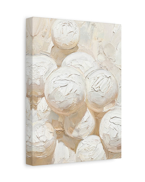 Silk Spheres - Abstract White Wall Art