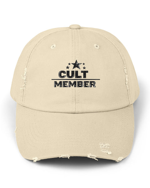 Cult Member - Military Aesthetic Distressed Cap