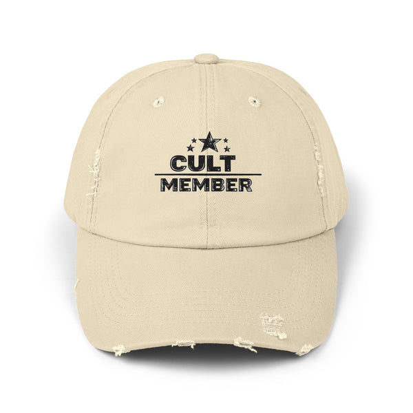 Cult Member - Military Aesthetic Distressed Cap
