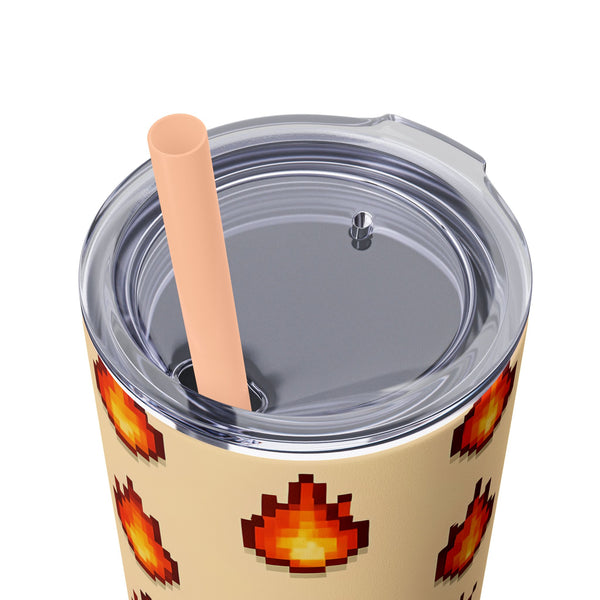 Fire Drops - 16-Bit RPG Aesthetic Skinny Tumbler