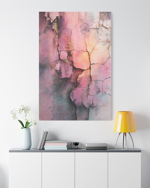 Faded Layers — Textured Vertical Wall Art