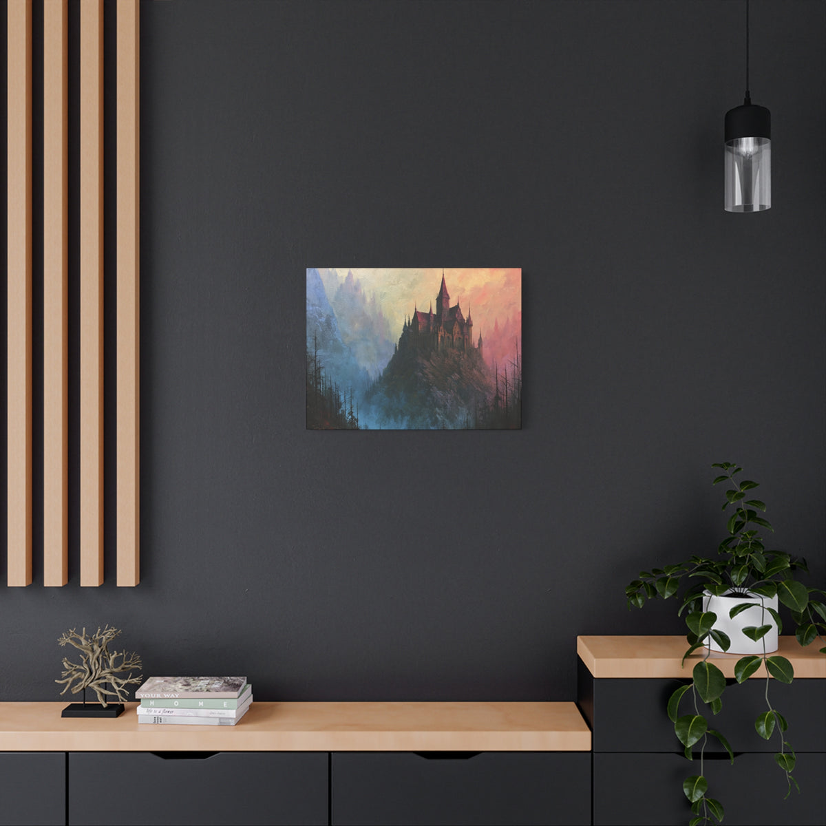 Pillar Keep - Textured Fantasy Wall Art