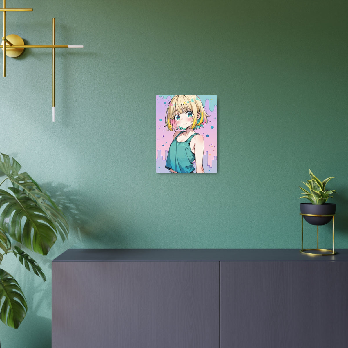 K.D. Pastel Twilight - Cute Anime Metal Poster