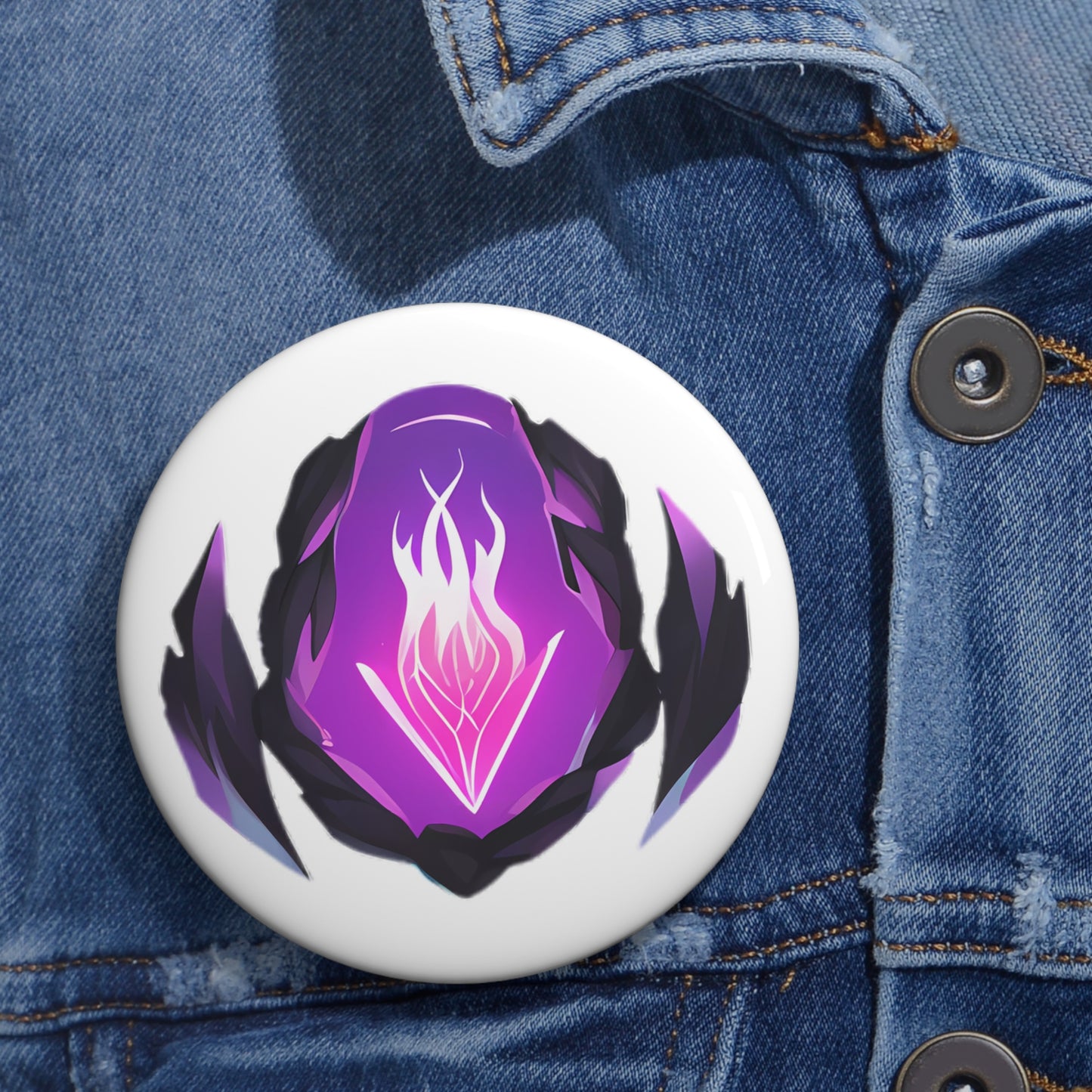 Dark Element Sigil - Button Pin