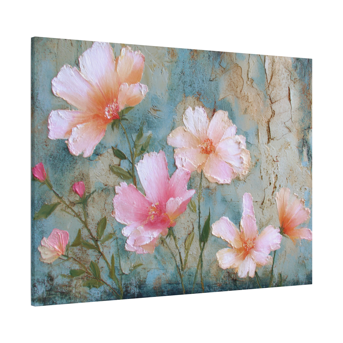 Delicate Blooming - Pink Flower Pastel Wall Art