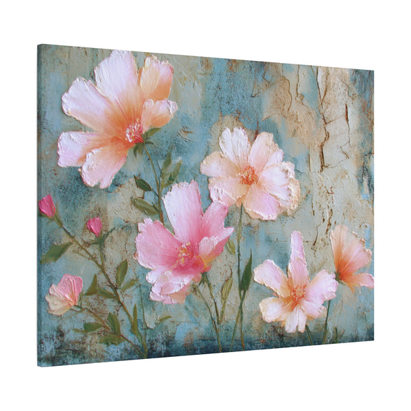 Delicate Blooming - Pink Flower Pastel Wall Art
