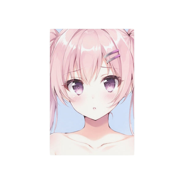 Bare Beauty - Pastel Anime Girl Metal Poster