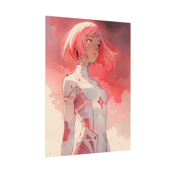 Hikari Child of Light - Anime Girl Watercolor Poster