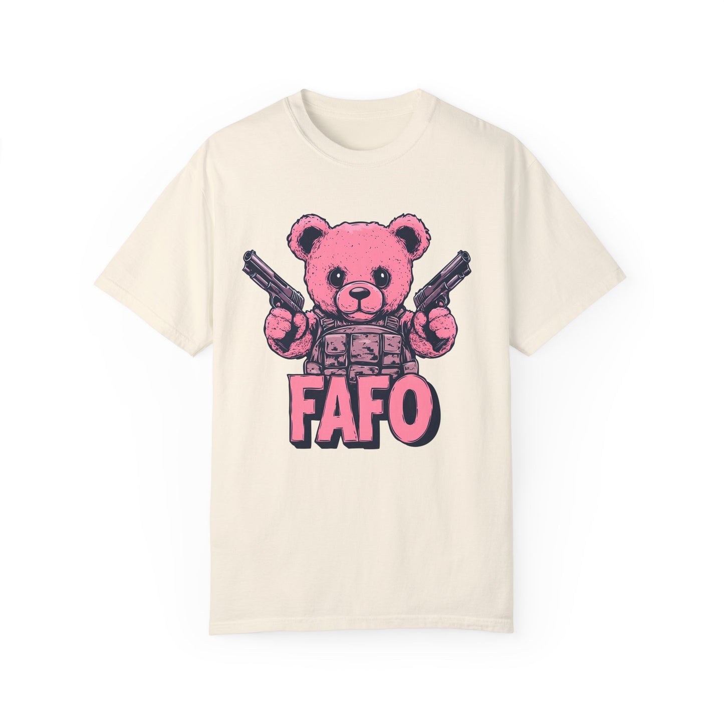 Pink Peacekeeper - Cute FAFO Bear T-Shirt