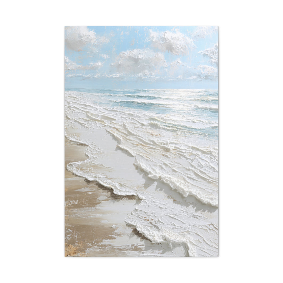 Coastal Bliss - White Beach Wall Art