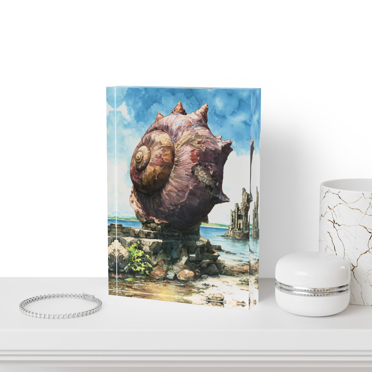 Tidekeeper Shell - Dreamblock Acrylic Block Art