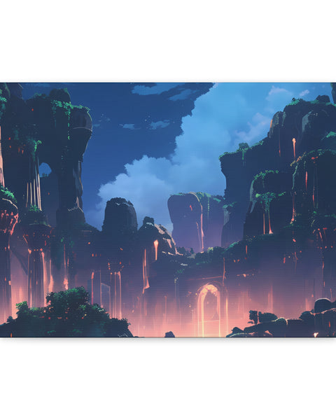 Night Magic - Anime Canvas Print