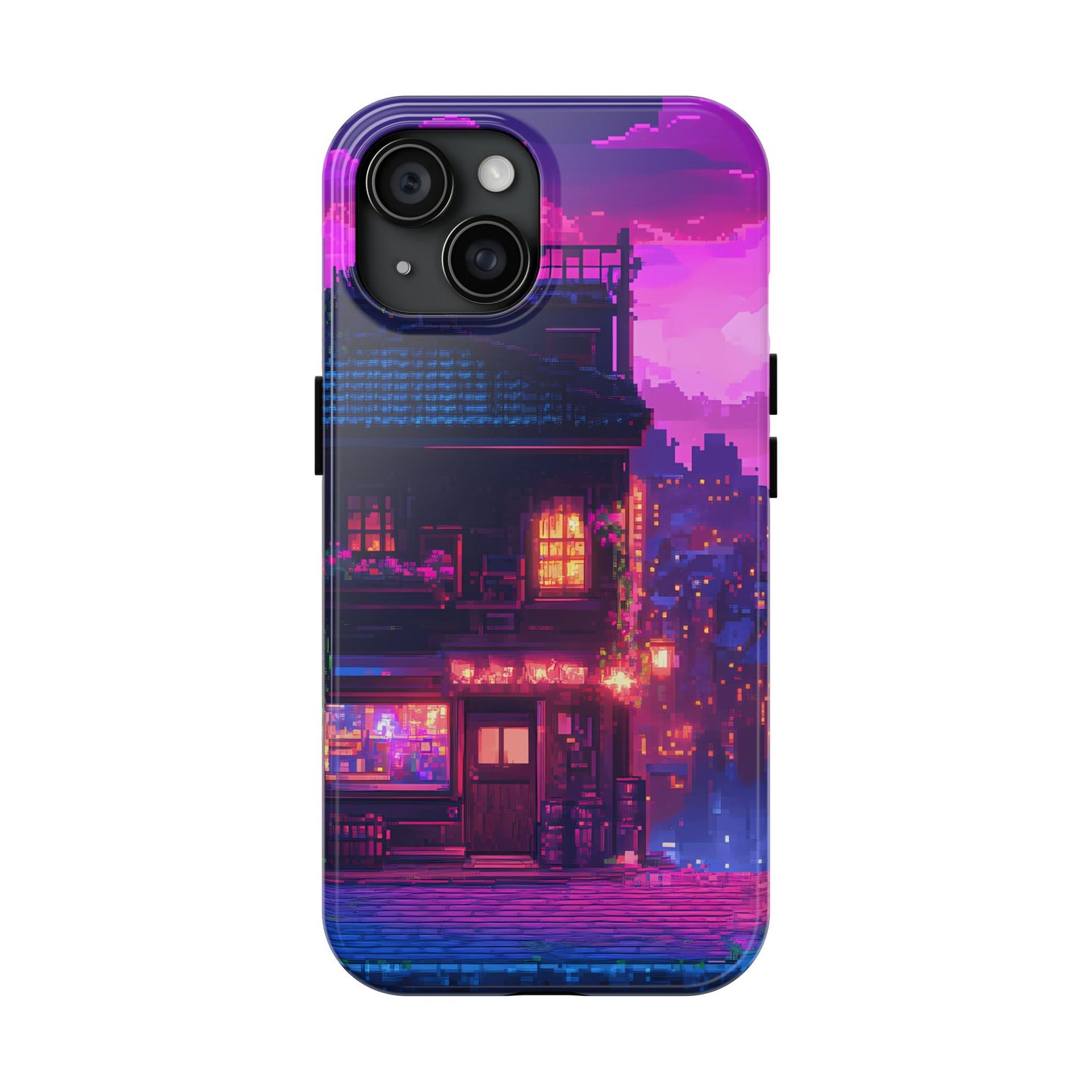 Zeke's Pub - Cyberpunk Pixel Art Phone Case