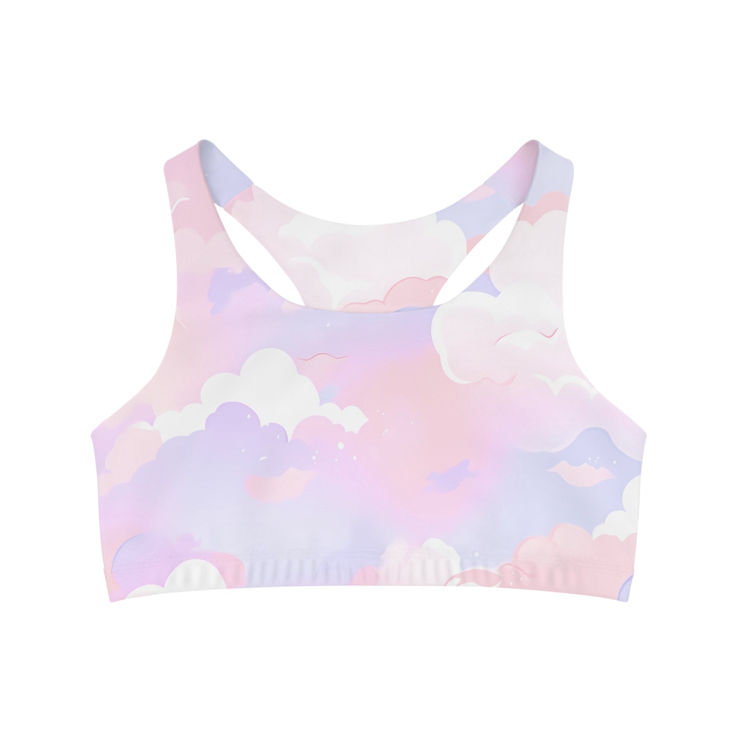 Pastel Clouds Soft Sleep Bra