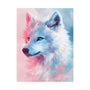 Pastel wolf art poster