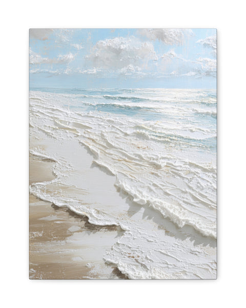 Coastal Bliss - White Beach Wall Art
