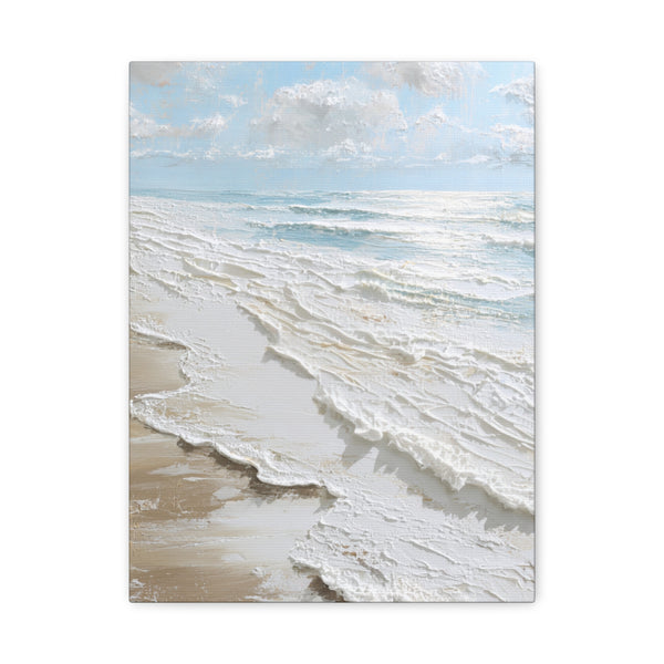 Coastal Bliss - White Beach Wall Art