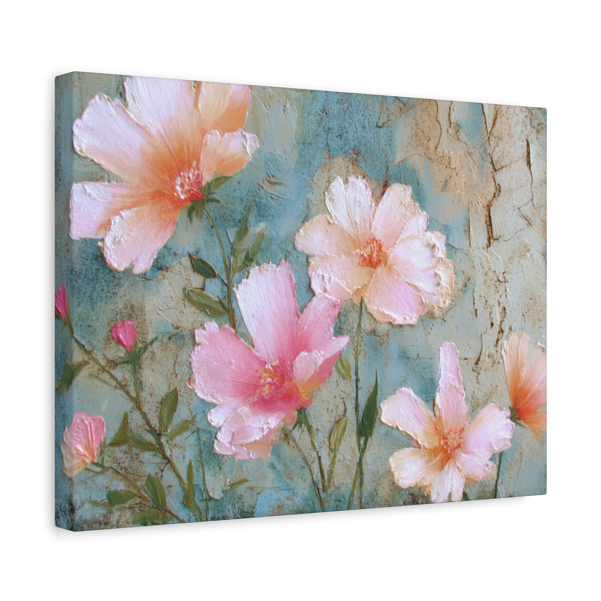 Delicate Blooming - Pink Flower Pastel Wall Art