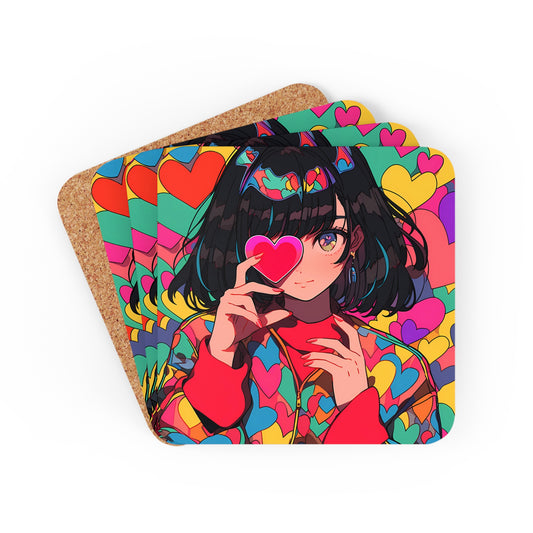 Heart Collage - Cute Coaster Set