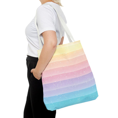 Sherbet Surge - Cute Rainbow Tote Bag