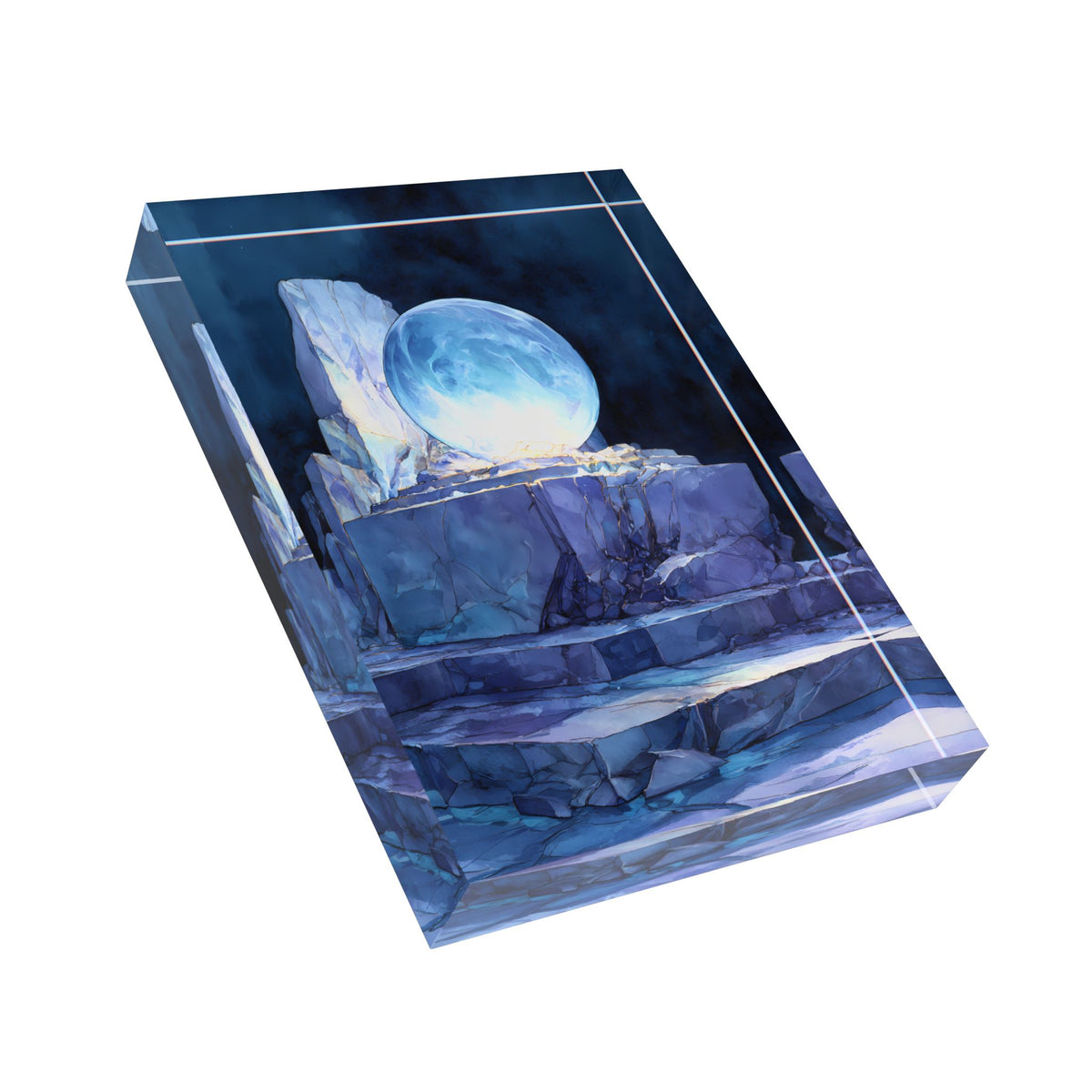 Ice Wisp - Dreamblock Acrylic Block Art