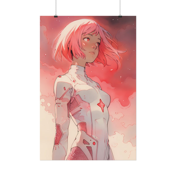 Hikari Child of Light - Anime Girl Watercolor Poster