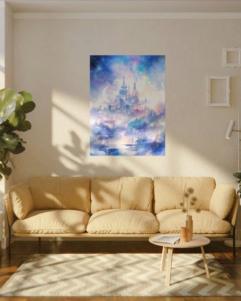 Kingdom of the Moonchildren - Anime Watercolor Poster