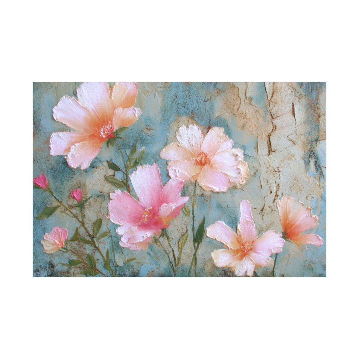 Delicate Blooming - Pink Flower Pastel Wall Art