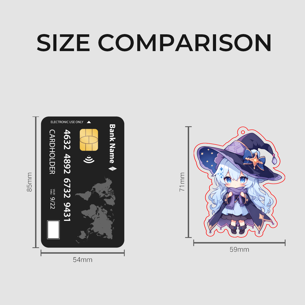 Skala The Sorceress - Cute Anime Keychain