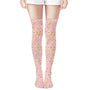 Pastel Garden - Floral Thigh High Socks