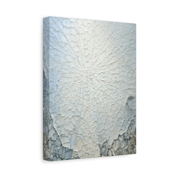 Frosted Glass - Abstract White Wall Art
