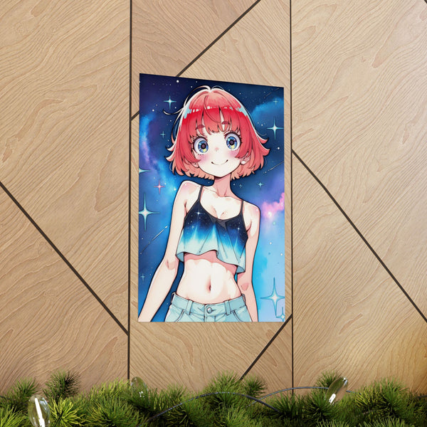 Baily Baby Galaxy - Cute Anime Girl Poster