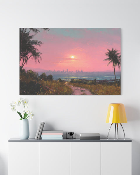 Coastal Dreams — Anime Pastel Wall Art