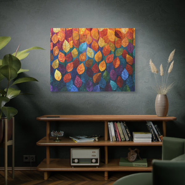 Autumn Mosaic - Textured Fall Wall Art