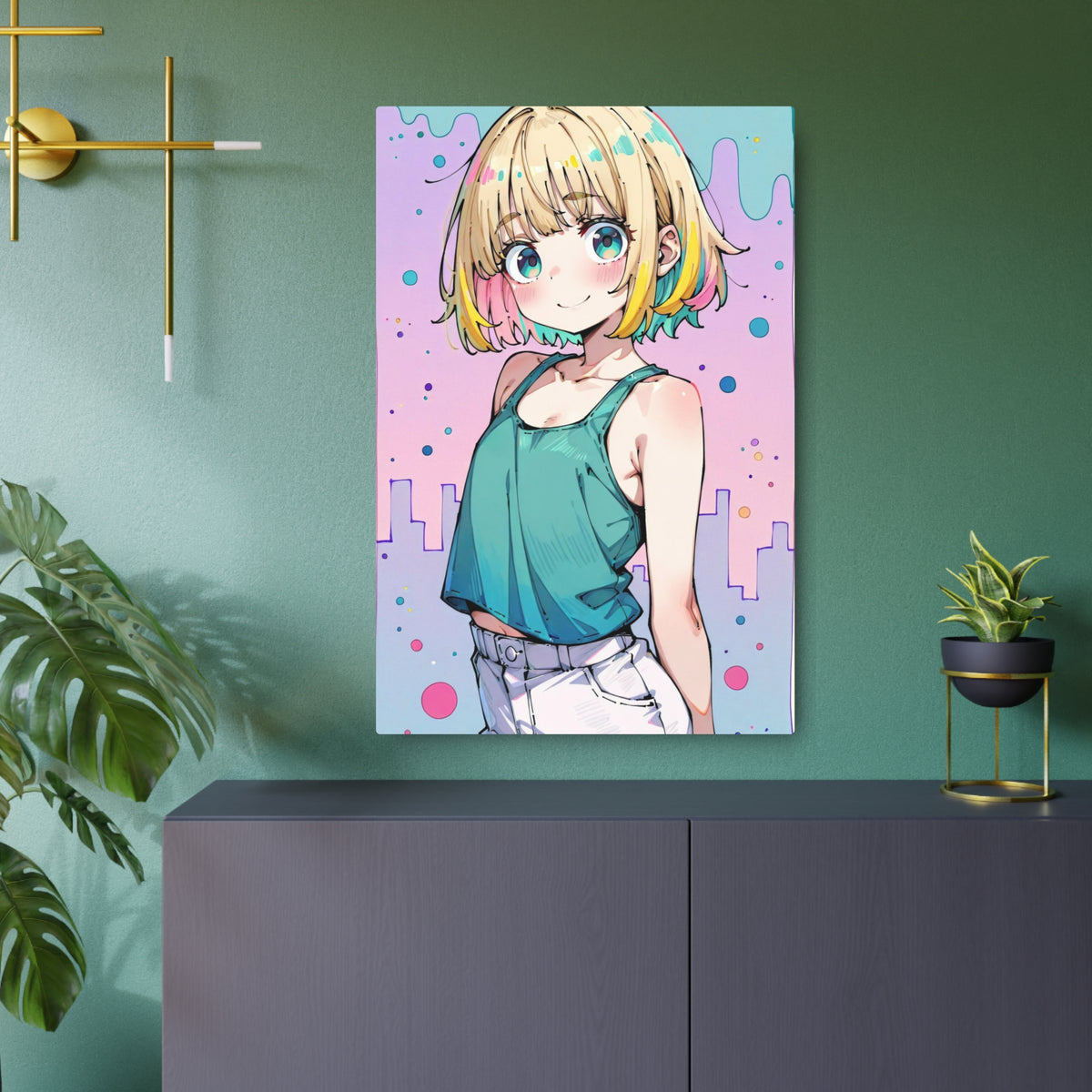 K.D. Pastel Twilight - Cute Anime Metal Poster