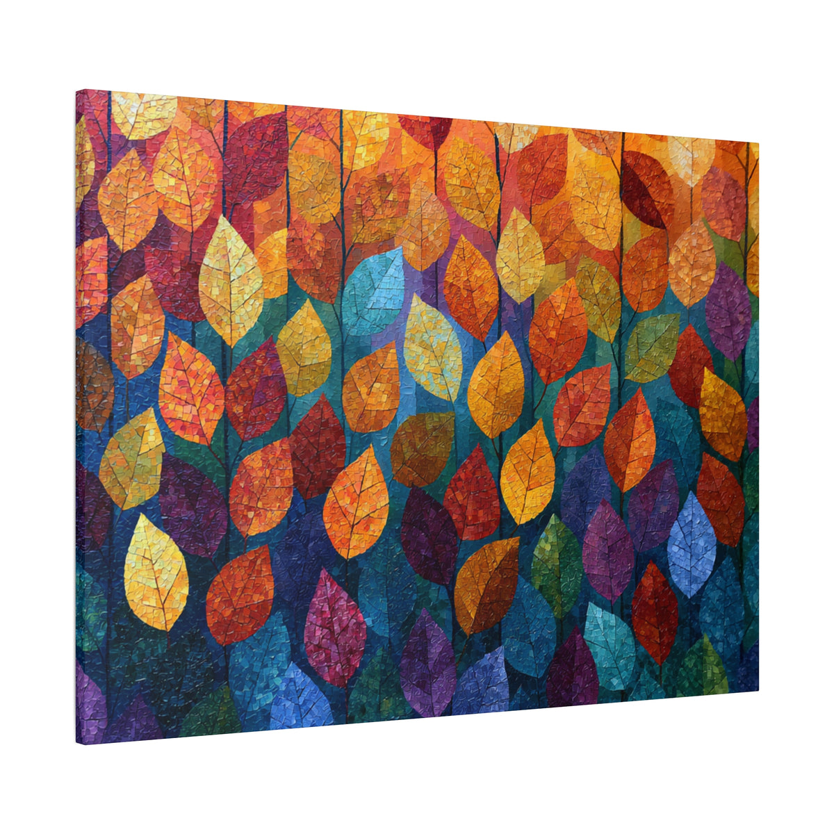 Autumn Mosaic - Textured Fall Wall Art