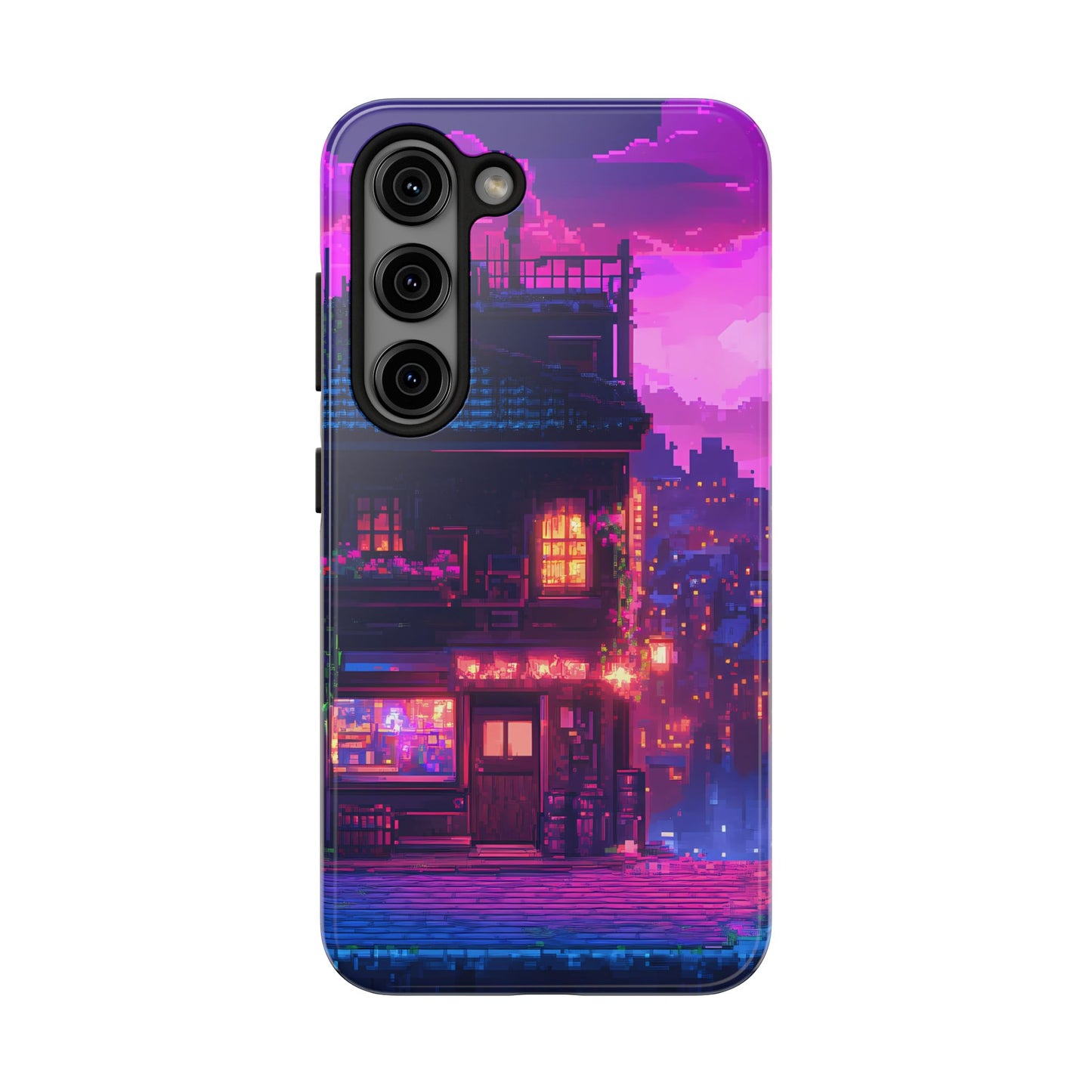 Zeke's Pub - Cyberpunk Pixel Art Phone Case